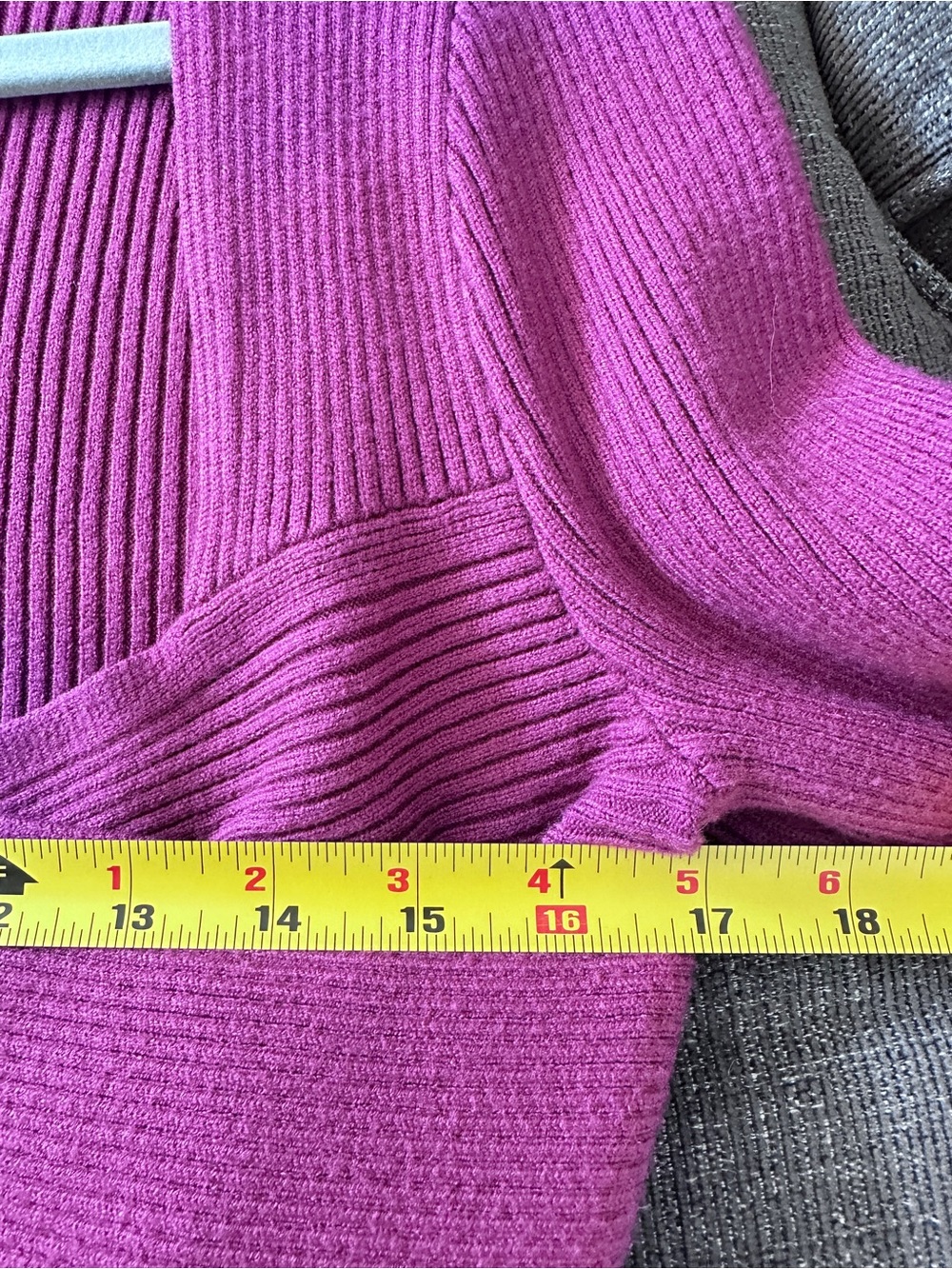 Abercrombie & Fitch Ribbed Magenta/Berry Long Sleeve Bodysuit Size L - Picture 12 of 16
